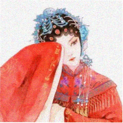 读者头像：雾紫背景的手绘风格头像